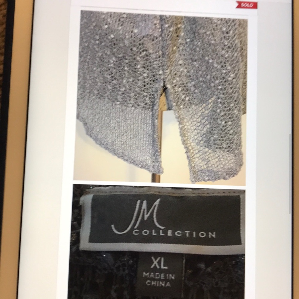 JM Collection Button Cardigan XL - Picture 3 of 4